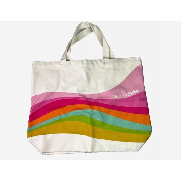 Barbie x Mumu Shoreline Beach Bag Tote NWOT - Picture 2 of 10